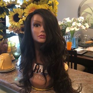 Blended front lace wig the vivica look